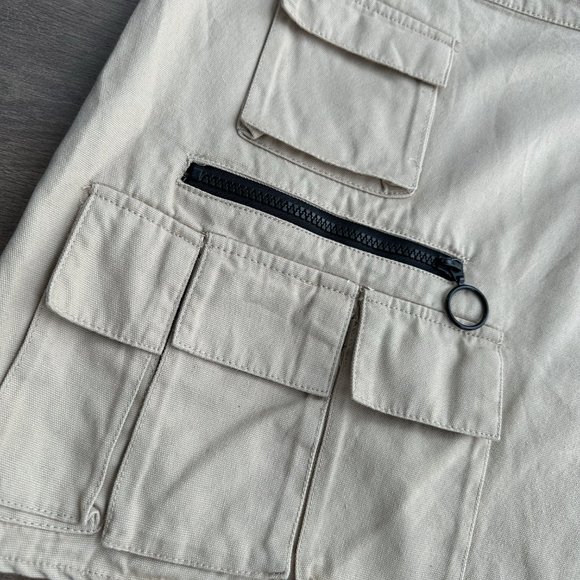 Vintage Y2K Asymmetrical Cargo Skirt - Picture 2 of 4